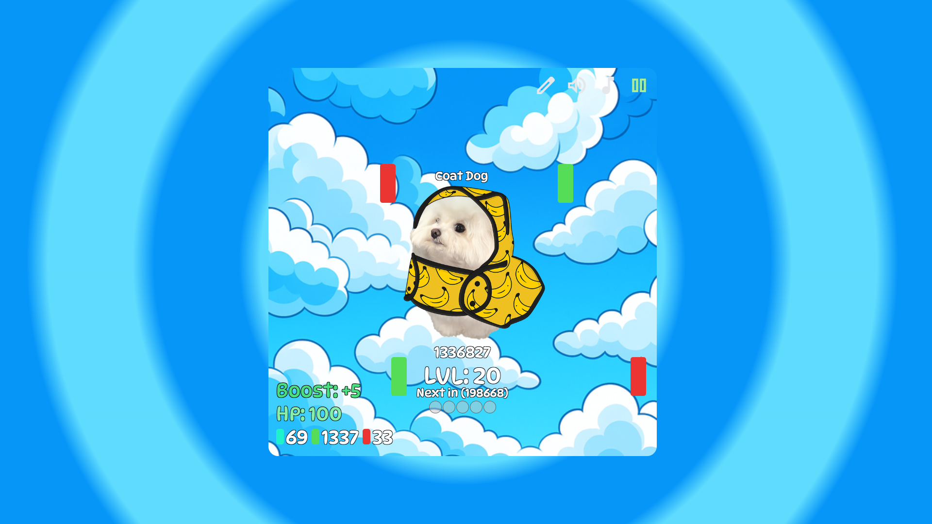 Coat Dog Clicker - Farcaster Mini Apps screenshot
